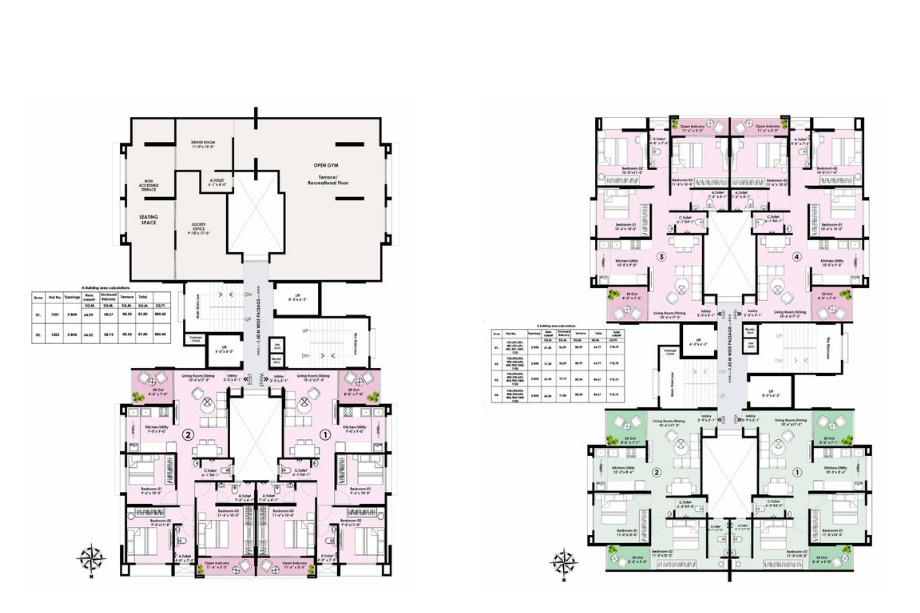 Arihant-Greens-Typical-Floor-Plan